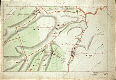 Atlas des concessions du terrain houiller de la Sarre par Mrs Beaunier & Calmelet, ingénieurs du corps des mines. - Louis Antoine Beaunier
