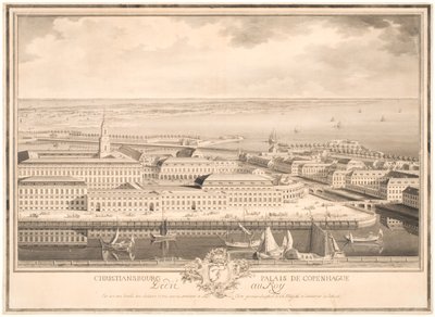 Palais de Christiansbourg à Copenhague - Louis Auguste Le Clerc