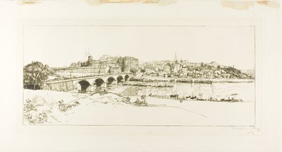 Angers : Vue panoramique - Louis Auguste Lepère