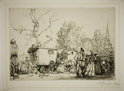 À la foire de Saint-Jean-de-Monts - Louis Auguste Lepère