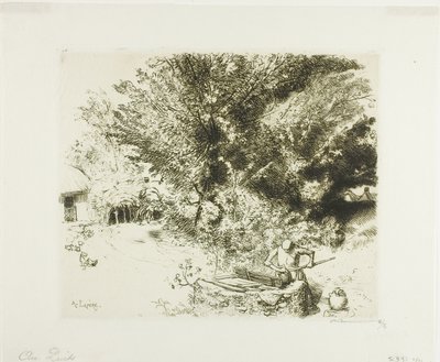 Au puits - Louis Auguste Lepère