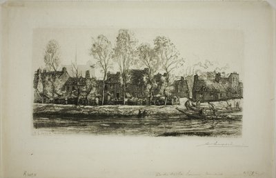 Berges de la Somme à Amiens - Louis Auguste Lepère