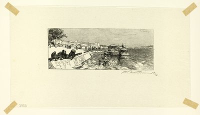 Bercy Wharf, plate two from Le Long de la Seine et des Boulevards - Louis Auguste Lepère
