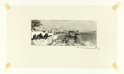 Bercy Wharf, plate two from Le Long de la Seine et des Boulevards - Louis Auguste Lepère