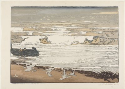 Vagues déferlantes, marée de septembre - Louis Auguste Lepère