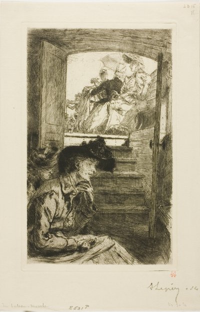 Dans le Bateau-Mouche - Louis Auguste Lepère
