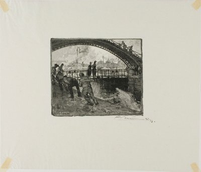 Écluse du canal Saint-Martin - Louis Auguste Lepère