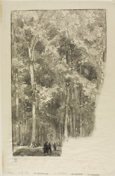 Matin, carrefour des Forts de Marlotte - Louis Auguste Lepère