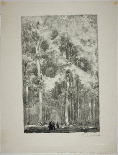 Matin, carrefour des Forts de Marlotte - Louis Auguste Lepère
