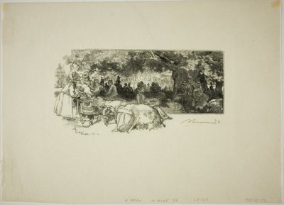 Cantine de la mère Pichard, près de la Gorge aux Loups - Louis Auguste Lepère