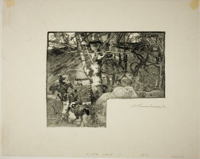 Chevauchée vers les chiens, Mont-Gérard - Louis Auguste Lepère