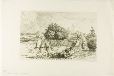 Les gerbes de seigle - Louis Auguste Lepère