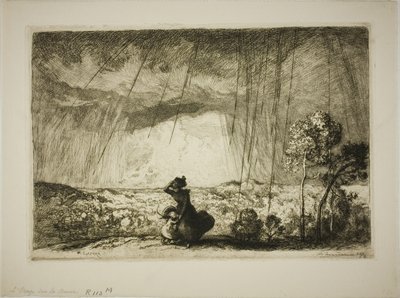 Tempête sur la dune - Louis Auguste Lepère