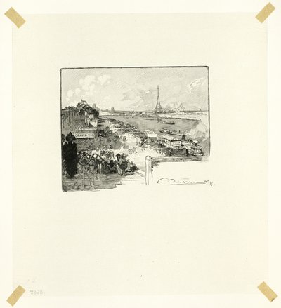 The Dawn, plate fourteen from Le Long de la Seine et des Boulevards - Louis Auguste Lepère