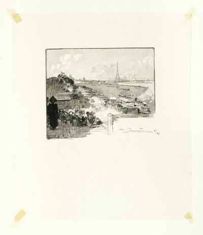 The Dawn, plate fourteen from Le Long de la Seine et des Boulevards - Louis Auguste Lepère
