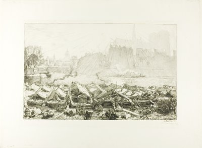 Le grand marché de la pomme - Louis Auguste Lepère