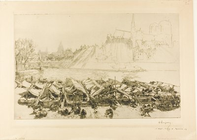 Le grand marché de la pomme - Louis Auguste Lepère