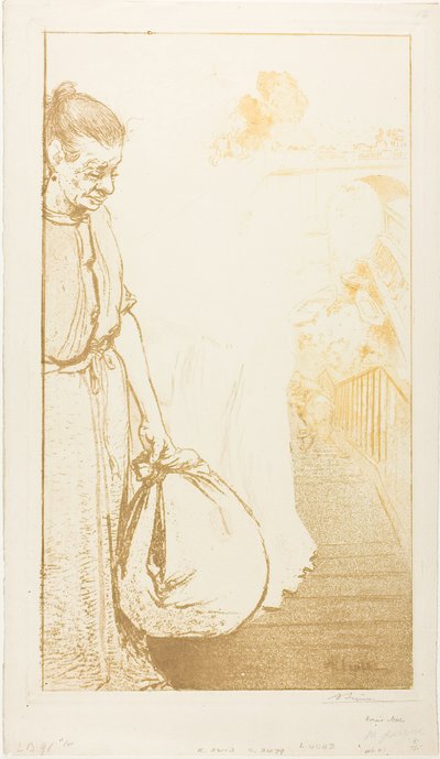 Les blanchisseuses - Louis Auguste Lepère