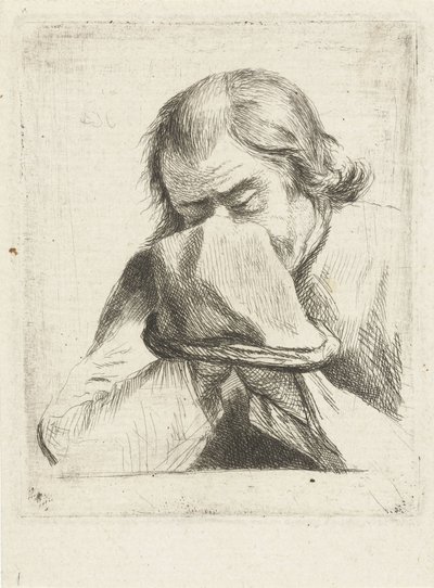 Homme priant avec chapeau - Louis Bernard Coclers