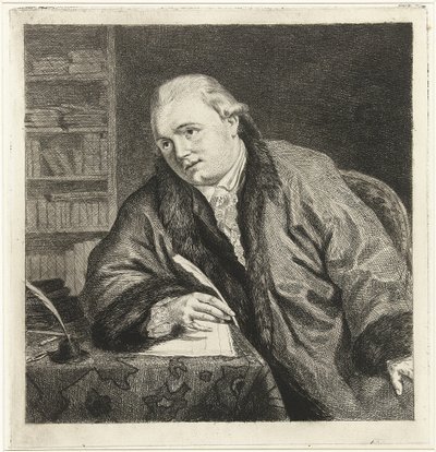 Portrait du compositeur et graveur Johan Antoni Kauclitz Colizzi - Louis Bernard Coclers