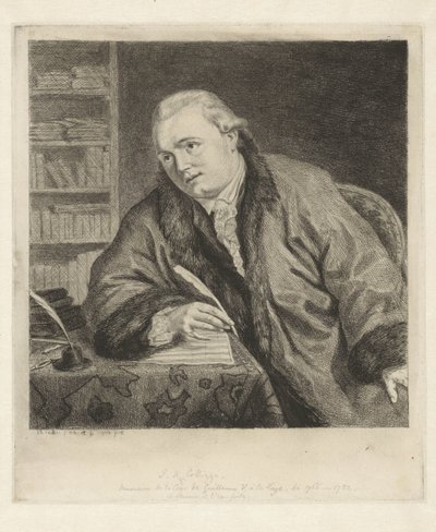 Portrait du compositeur et graveur Johan Antoni Kauclitz Colizzi - Louis Bernard Coclers