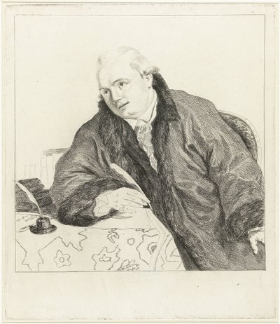 Portrait du compositeur et graveur Johan Antoni Kauclitz Colizzi - Louis Bernard Coclers