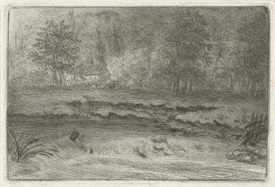 Rivière avec cascade - Louis Bernard Coclers