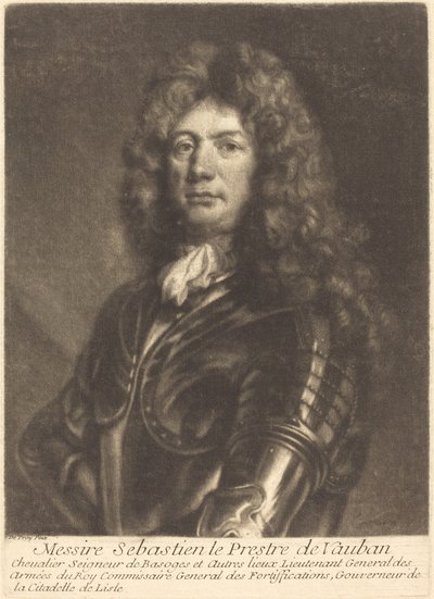 Portrait de M. Sébastien Le Prestre de Vauban - Louis Bernard after François de Troy