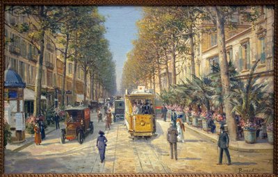Avenue de la Gare à Nice (actuelle avenue Jean Médecin) - Louis Beroud