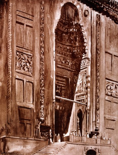 Entrée de la mosquée du Sultan Hassan, 1928 - Louis Cabanes