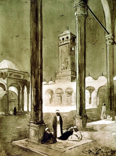 Entrée de la mosquée Muhammad Ali, Le Caire, Égypte, 1928 - Louis Cabanes