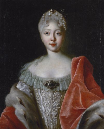 Portrait de la grande-duchesse Elisabeth Petrovna (1709-1761) - Louis Caravaque
