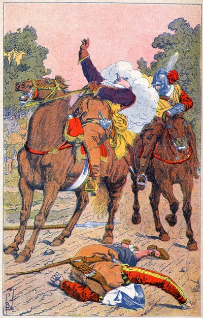 Mort de Gustave II Adolphe de Suède - Louis Charles Bombled
