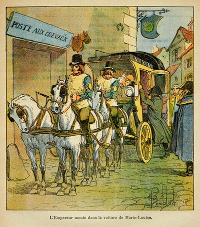 Illustration par Louis Bombled (1862-1927) du livre « Le Mémorial de Sainte-Hélène » du comte Emmanuel de Las Cases (1766-1842) : L