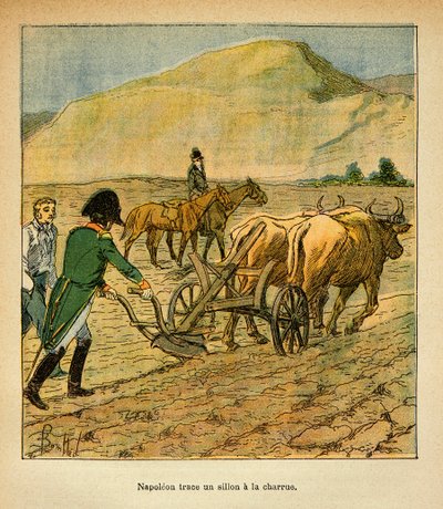 Illustration de Louis Bombled (1862-1927) du livre « Le Mémorial de Sainte-Hélène » par le comte Emmanuel de Las Cases (1766-1842) : À Sainte-Hélène, l