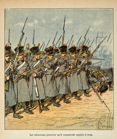 Les Français pendant la bataille de Lützen en 1813 - Louis Charles Bombled