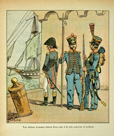 Marin et soldat français, Collection privée - Louis Charles Bombled