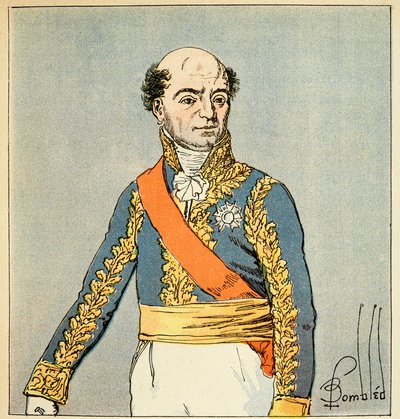 Illustration par Louis Bombled (1862-1927) du livre Le Mémorial de Sainte-Hélène par le comte Emmanuel de Las Cases (1766-1842) : Portrait du maréchal Catherine Dominique de Pérignon (1754-1818) Collection privée - Louis Charles Bombled