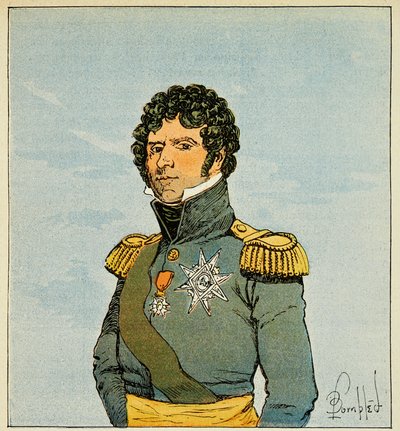 Portrait du maréchal Jean Baptiste Bernadotte, prince de Ponte Corvo, roi de Suède - Louis Charles Bombled
