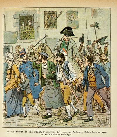 Illustration du livre « Le Mémorial de Sainte-Hélène » par le comte Emmanuel de Las Cases : Au retour de l