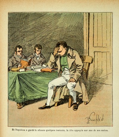 Illustration de Louis Bombled (1862-1927) du livre « Le Mémorial de Sainte-Hélène » du comte Emmanuel de Las Cases (1766-1842) : L