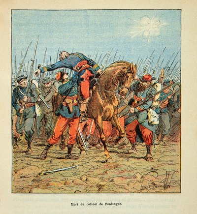 Bataille de Coulmiers le 9 novembre 1870, mort du colonel Couderc de Fonlongue - Louis Charles Bombled