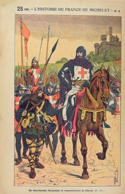 Le Départ pour les Croisades, illustration de 