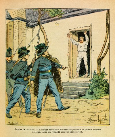 Novembre 1870, à Châtillon-sur-Seine, le capitaine Michard capture l