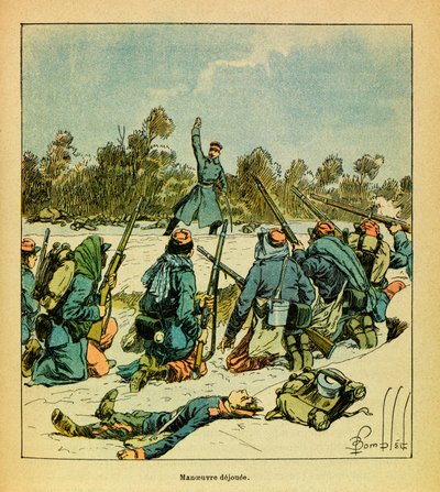 Janvier 1871, Héricourt, les Français contre les Prussiens, Collection privée - Louis Charles Bombled