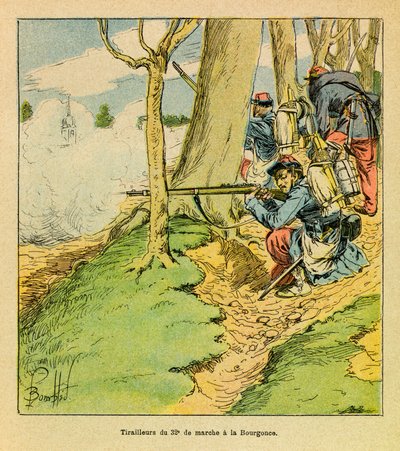 Sous les ordres du général Dupré, un cordonnier du 32e marche à la bataille de La Bourgonce en octobre 1870, Collection privée - Louis Charles Bombled