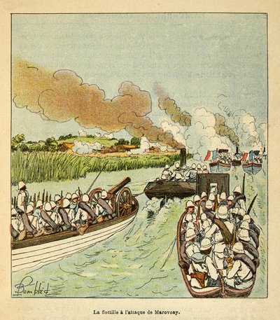 La guerre à Madagascar - Histoire anecdotique des expéditions françaises de 1885-1895 par Henri Galli dit Galllichet, illustrée par Louis Bombled : L