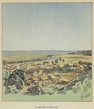 Vue générale de Marovoay - Louis Charles Bombled