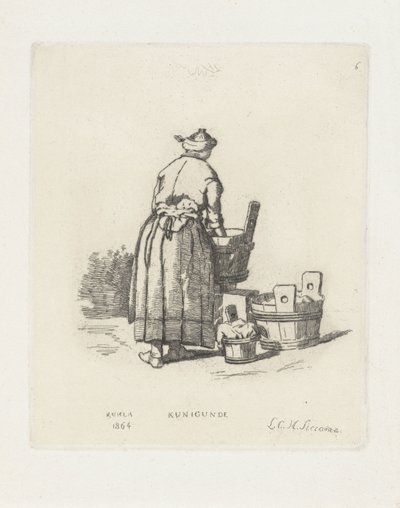 Lavandière Kunigunde - Louis Charles Hora Siccama