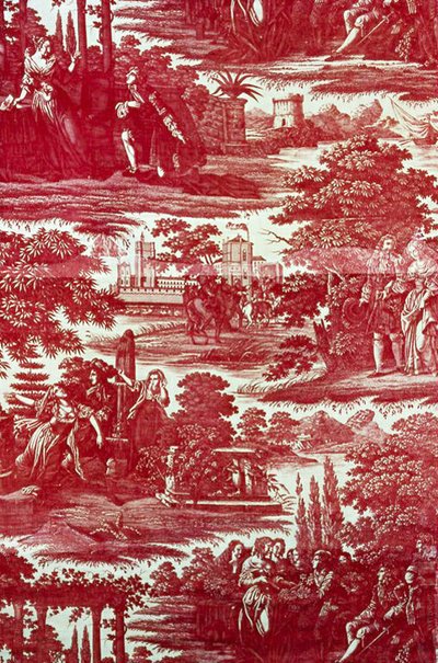 Louis XIV and Mademoiselle de La Vallière (Furnishing Fabric) - Louis Charles Ruotte